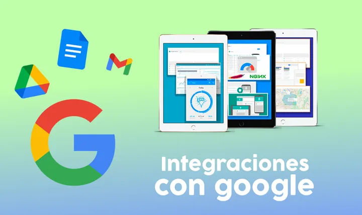 Banner del servicio Integraciones con Google